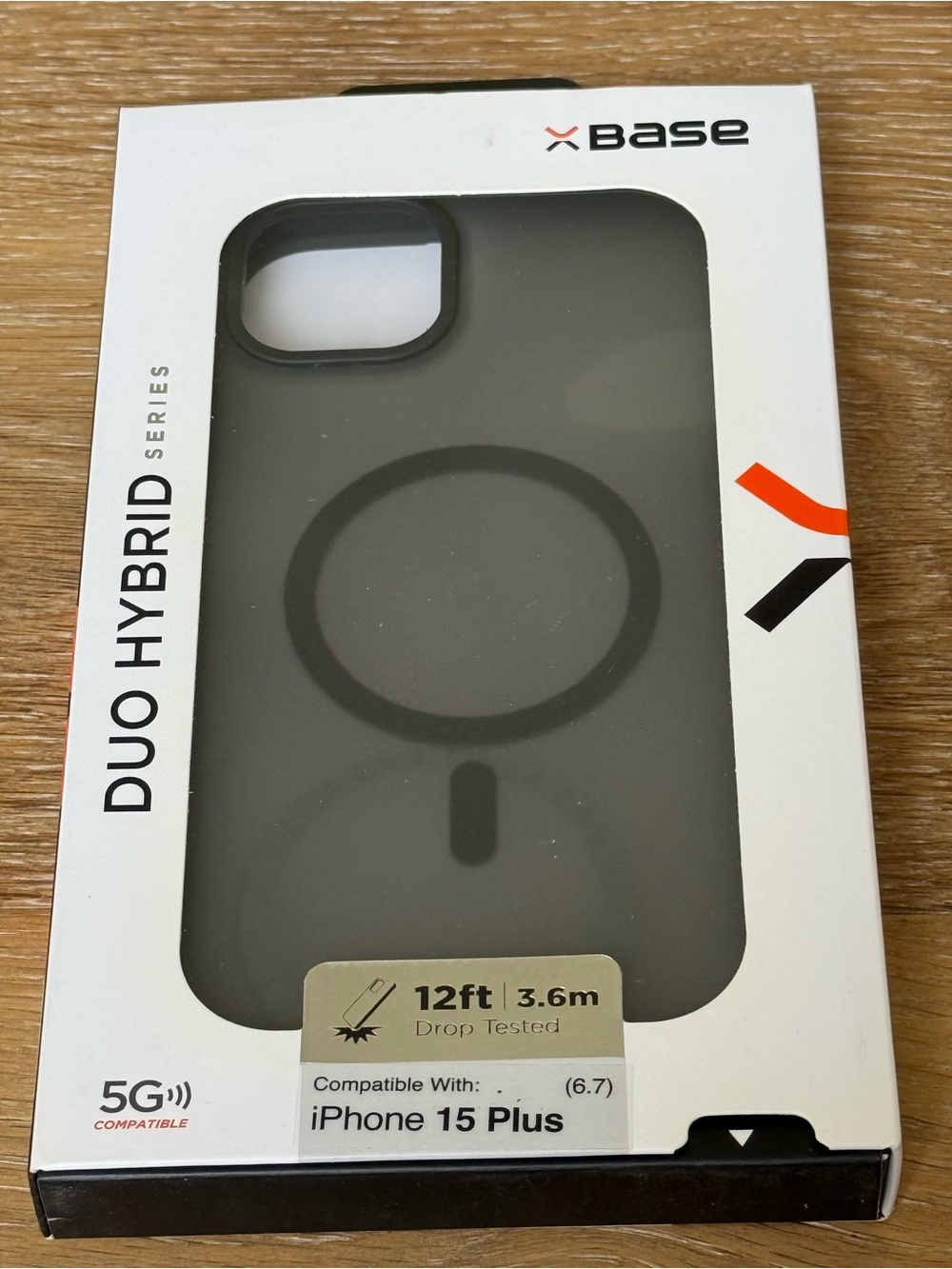 New XBase Hybrid & company Duo Hybrid iPhone 15 Plus Case in Black light grey